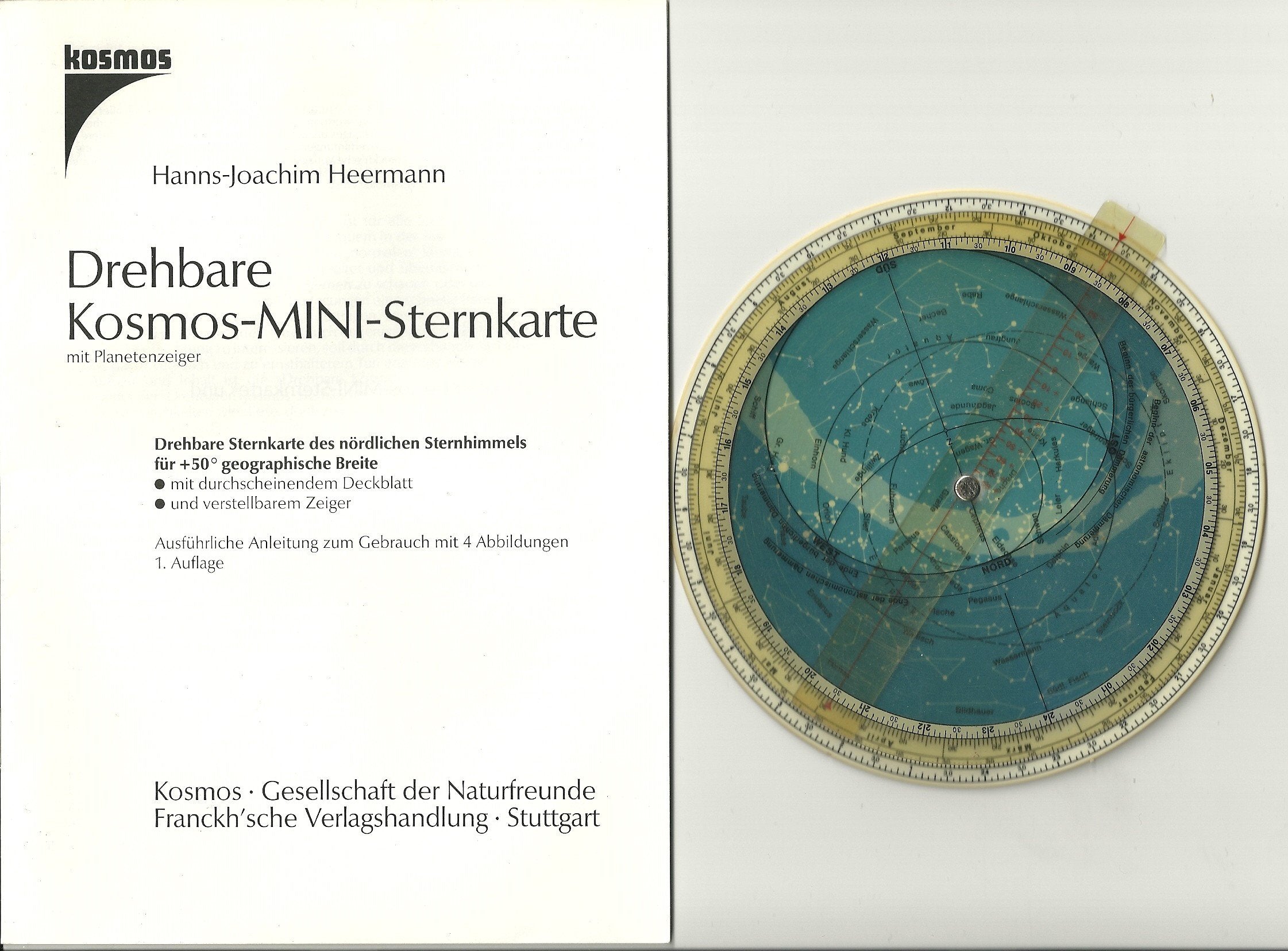 Drehbare Mini-Sternkarte Natural Sciences