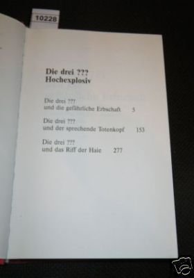 Die drei Fragezeichen, Hochexplosiv Books