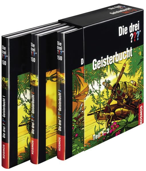 Die drei??? Geisterbucht (3 Teile): Rashuras Schatz. Flammendes Wasser. Der brennende Kristall. Novels & Short Stories