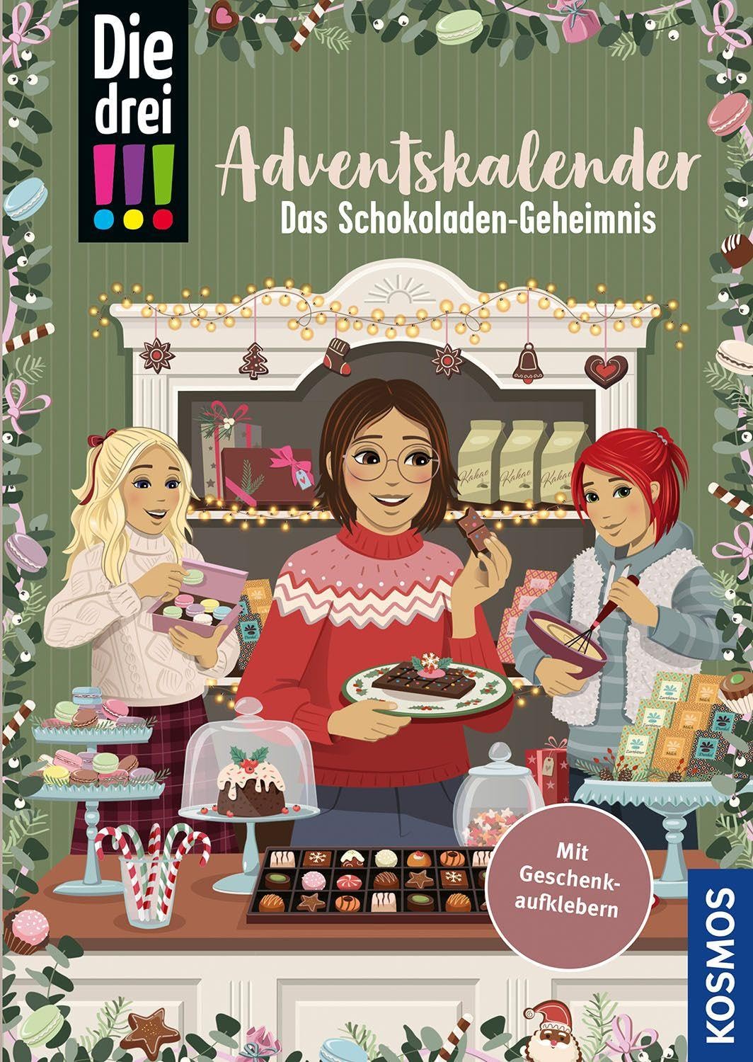 Die drei !!!, Das Schokoladen-Geheimnis: Adventskalenderbuch mit verschlossenen Seiten, 24 weihnachtlichen Rezept- und Geschenkideen und Geschenk-Etiketten Novels & Short Stories