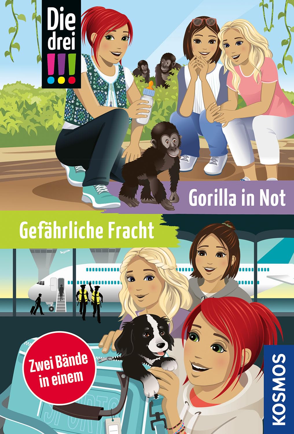 Die drei !!!, Gefährliche Fracht / Gorilla in Not (Doppelband) Novels & Short Stories