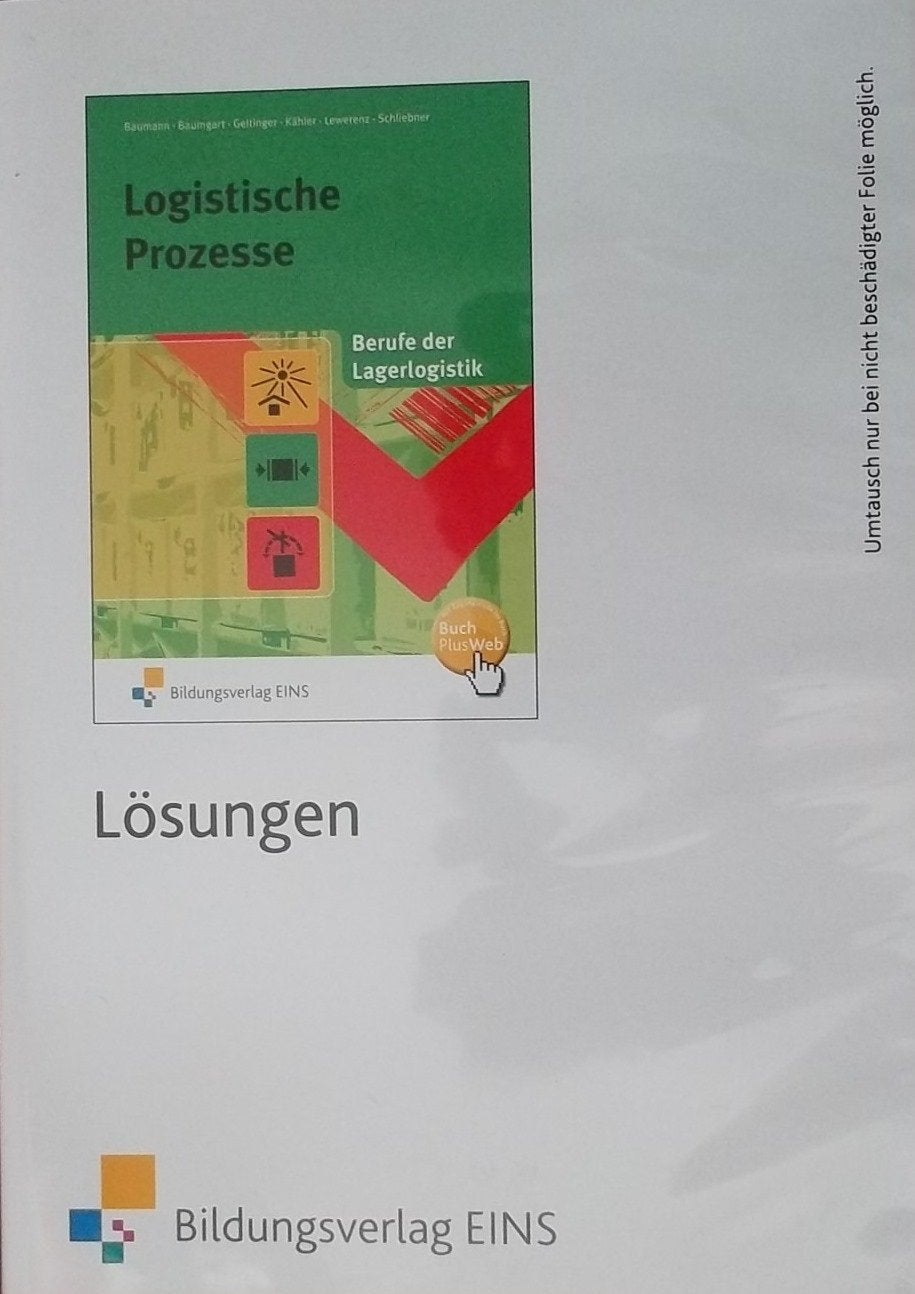 Logistische Prozesse, Berufe der Lagerlogistik, Lösungen zum Lehrbuch, 1 CD-ROM .: Für Windows 2000 (SP4)/XP/Vista Learning & Reference