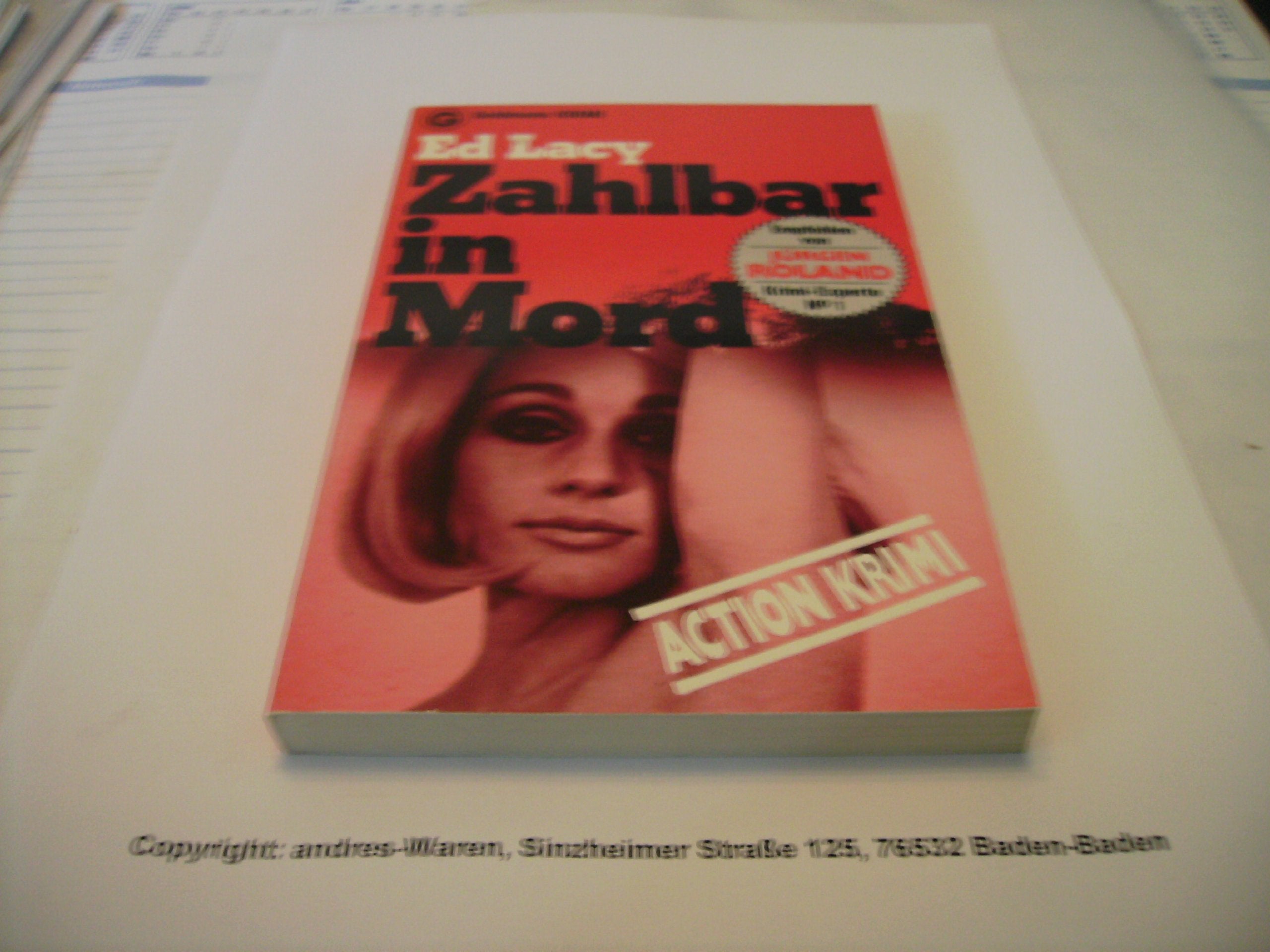 Product Image: Zahlbar in Mord.
