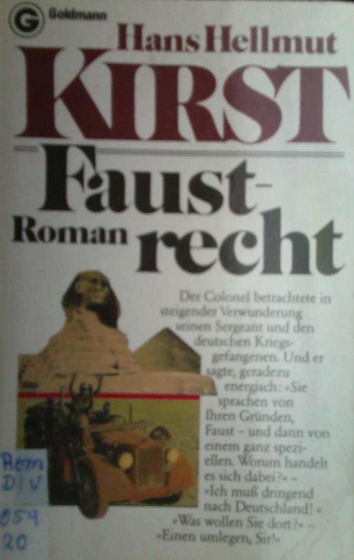 Faustrecht (Goldmann Allgemeine Reihe) Books