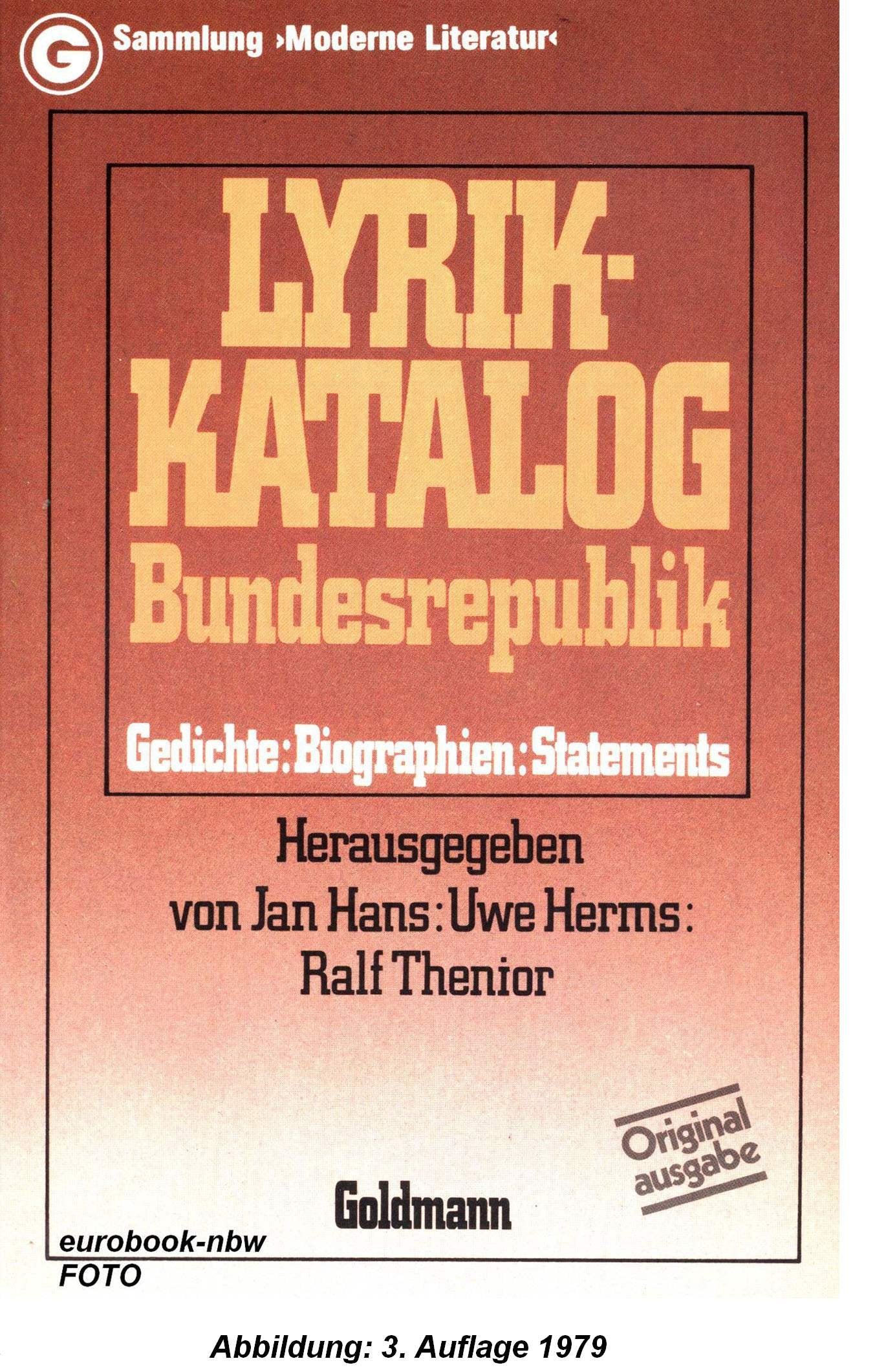 Lyrik-Katalog Bundesrepublik: Gedichte, Biographie book