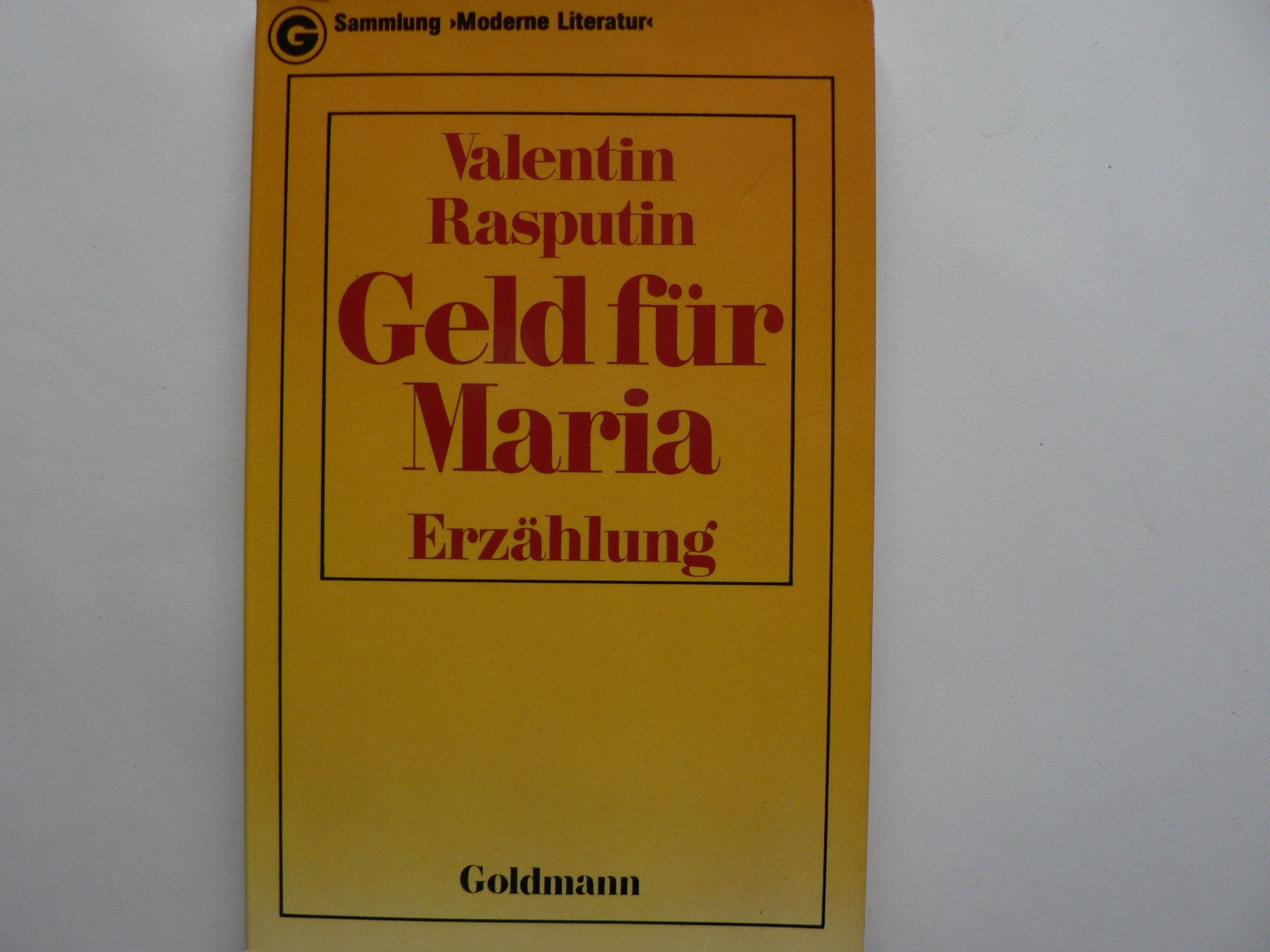 Geld für Maria. Business, Finance & Career