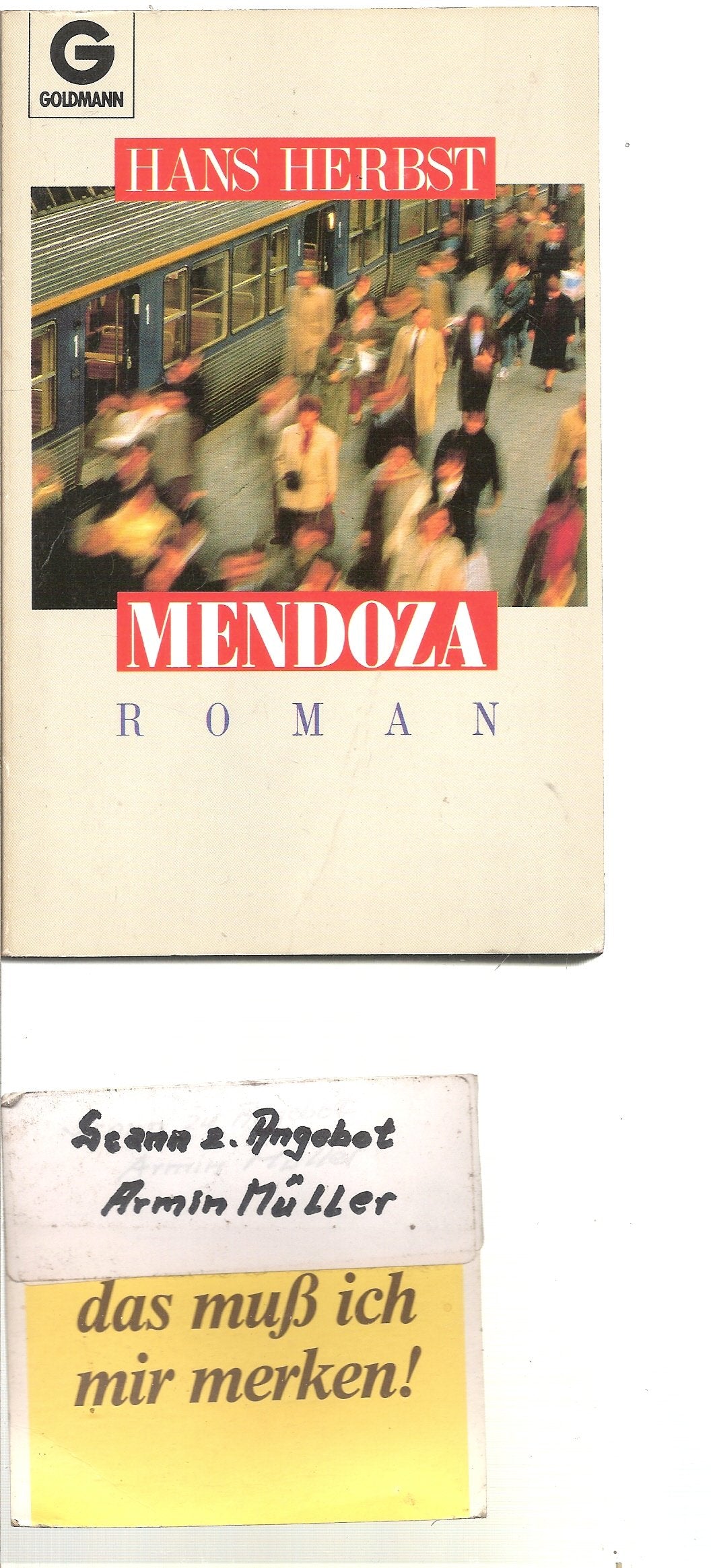 Mendoza: Roman (Goldmann Allgemeine Reihe) Contemporary literature