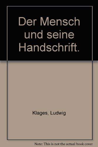 Der Mensch und seine Handschrift. Psychology