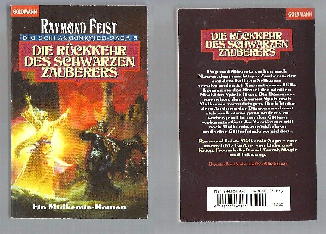 Die Schlangenkrieg-Saga 05: Die Rückkehr des schwarzen Zauberers Contemporary literature