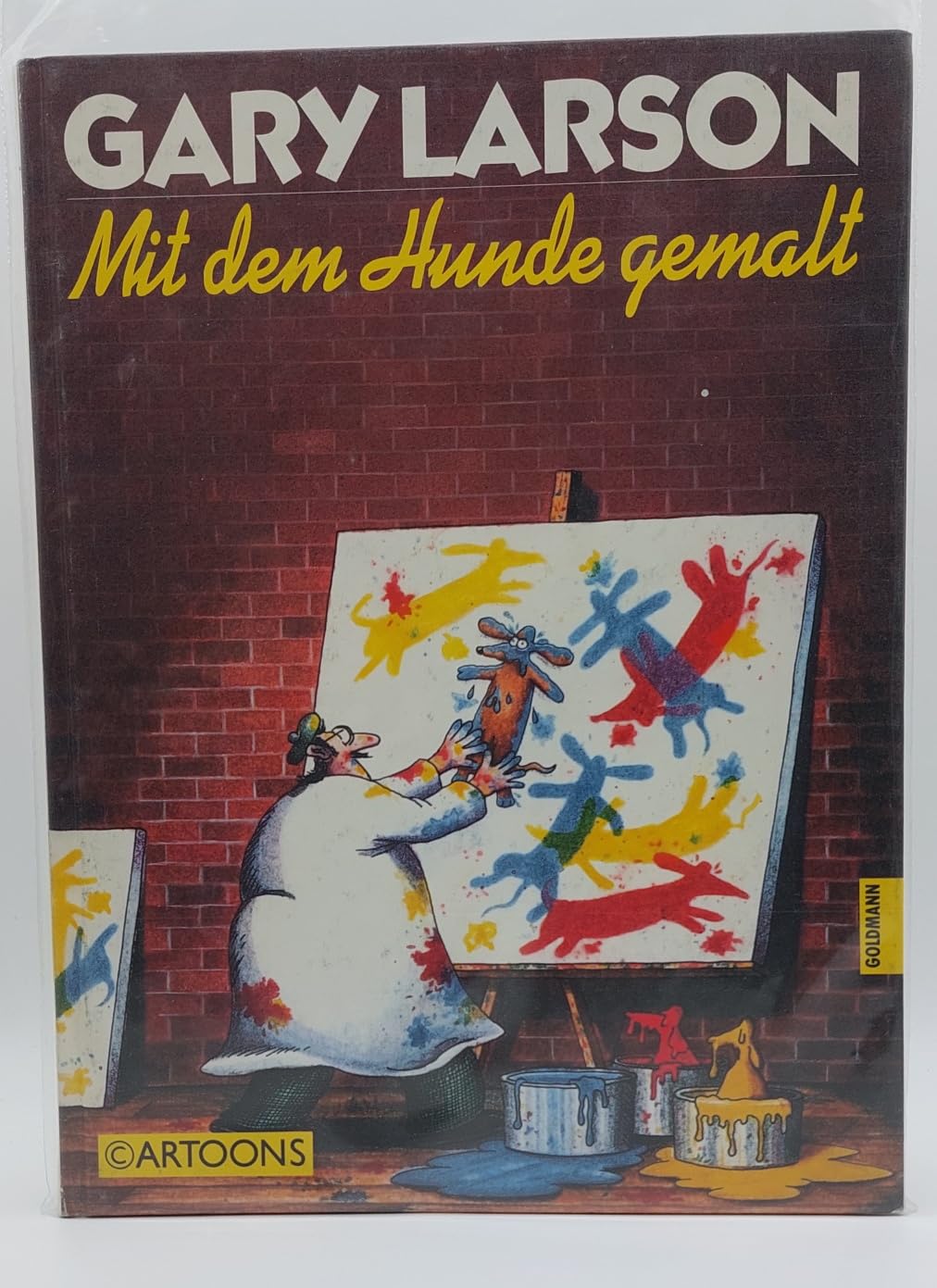 Mit dem Hunde gemalt Cartoons
