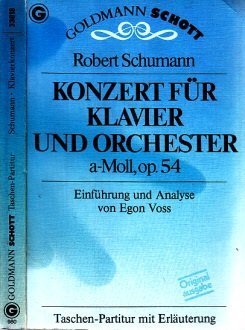Konzert für Klavier und Orchester, a- Moll, op. 54. Taschen- Partitur. Sheet Music