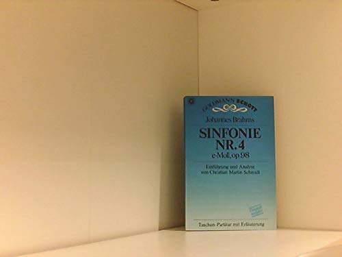 Sinfonie Nr. 4 e-moll, op. 98. Taschenpartitur mit Erläuterung Sheet Music