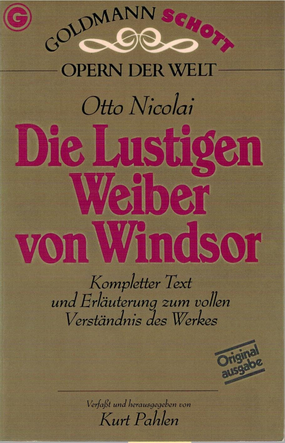 Die lustigen Weiber von Windsor. Politics & Society Books
