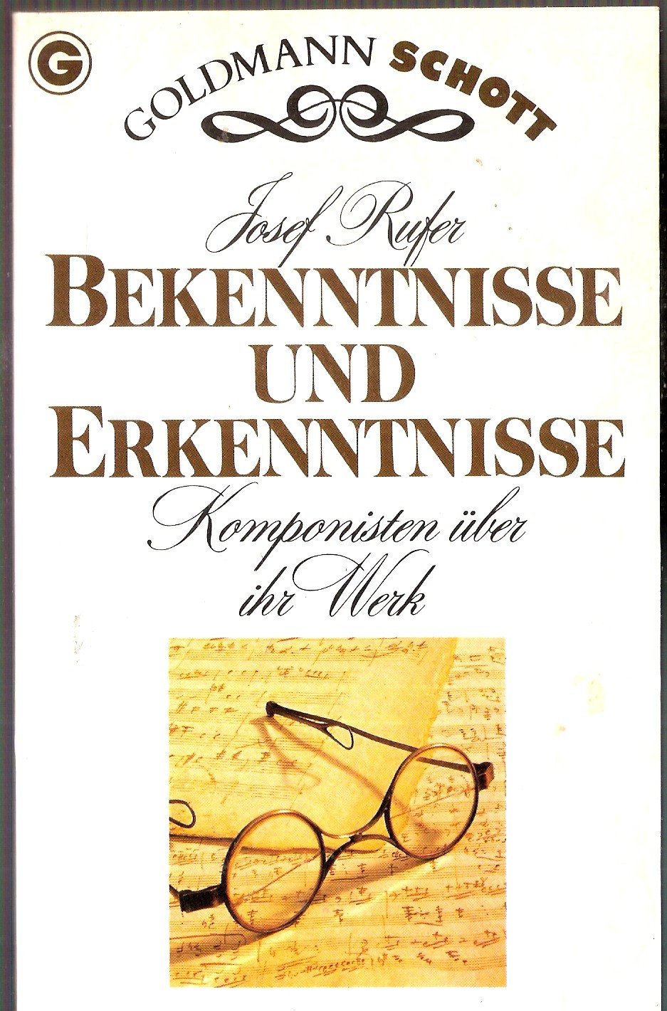 Bekenntnisse und Erkenntnisse. Komponisten über ihr Werk. Film, Art & Culture