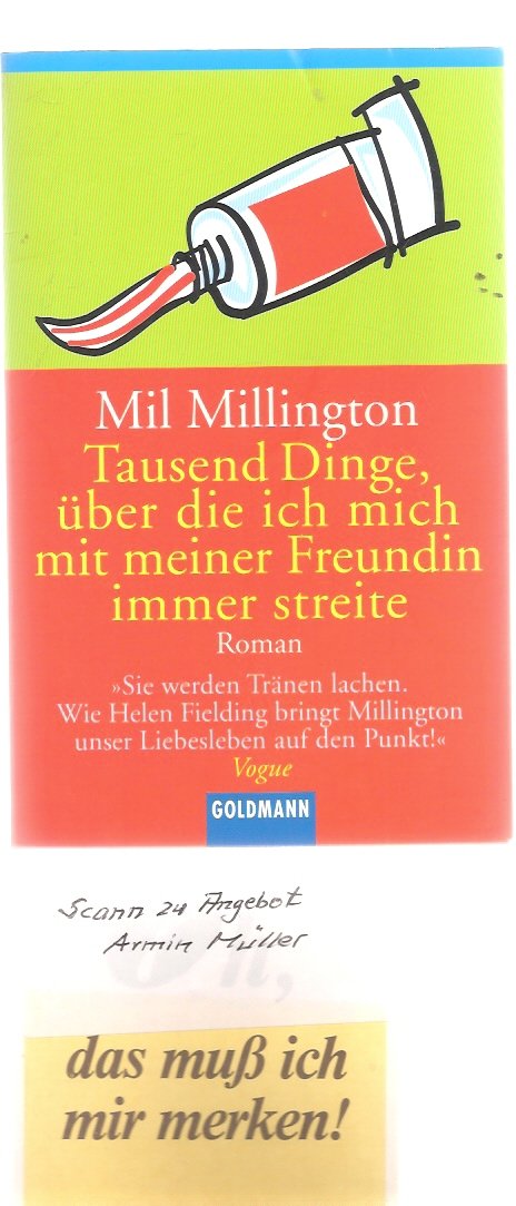 Tausend Dinge, über die ich mich mit meiner Freundin immer streite Contemporary literature