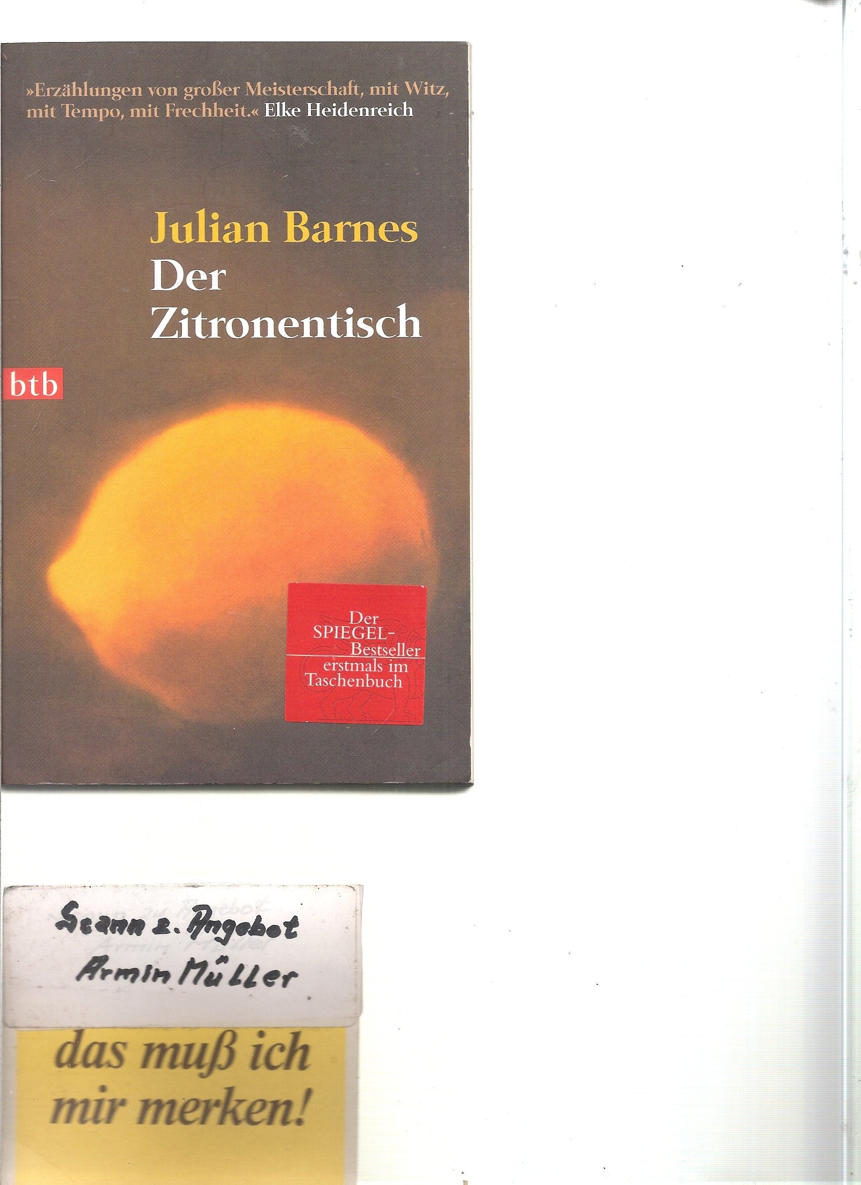 Der Zitronentisch Essays & Short Stories
