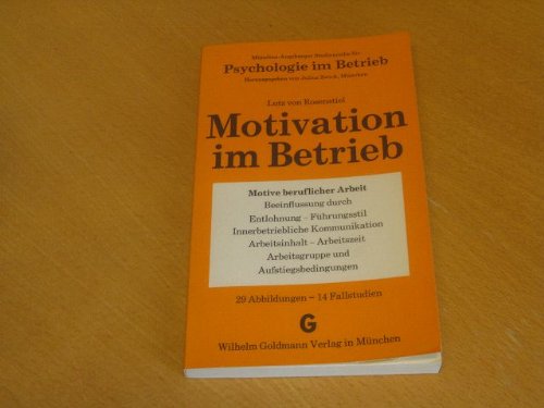 Product Image: Motivation im Betrieb : mit 14 Fallstudien
