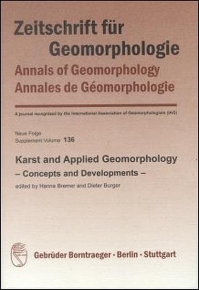 Karst and Applied Geomorphology: Concepts and Developments (Relief, Boden, Paläoklima) Geology & Geography
