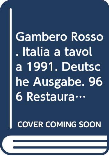 Italia a Tavola 1992/93: 966 Restaurants und Trattorien Books
