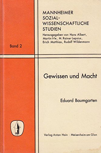 Gewissen und Macht : Abhandlungen u. Vorlesungen 1933 - 1963. Books
