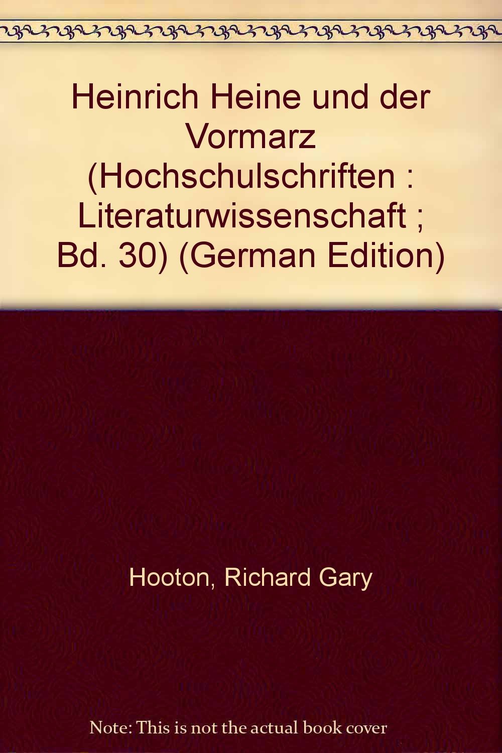 Heinrich Heine und der Vormärz Art & Literature