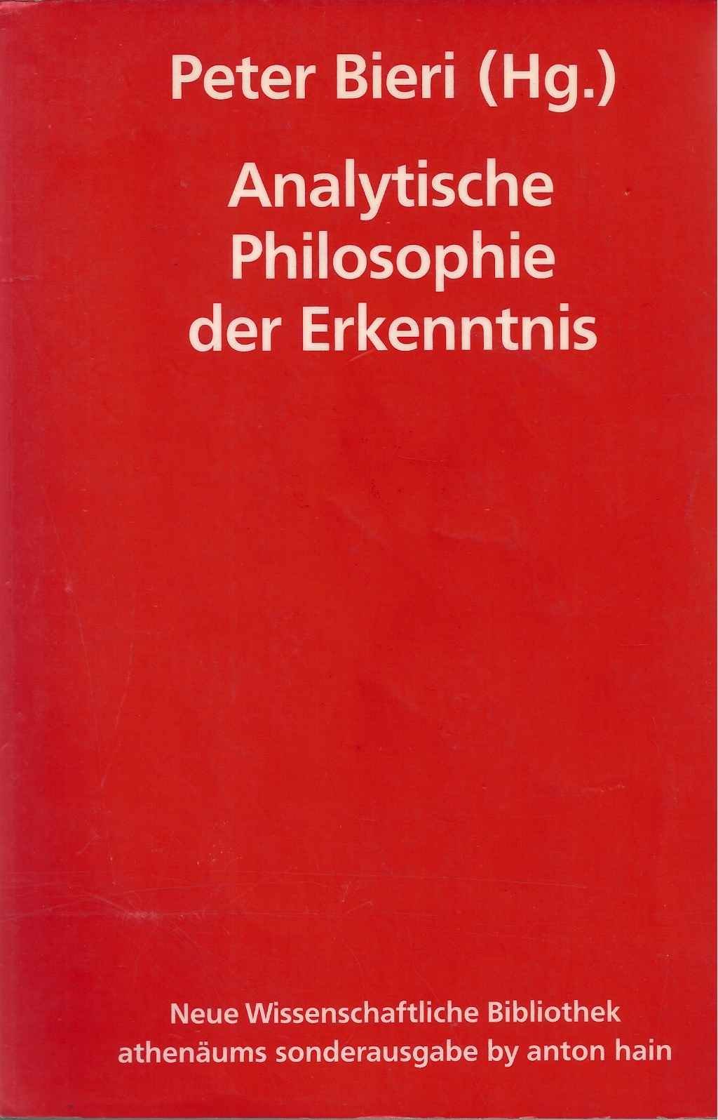 Analytische Philosophie der Erkenntnis University books