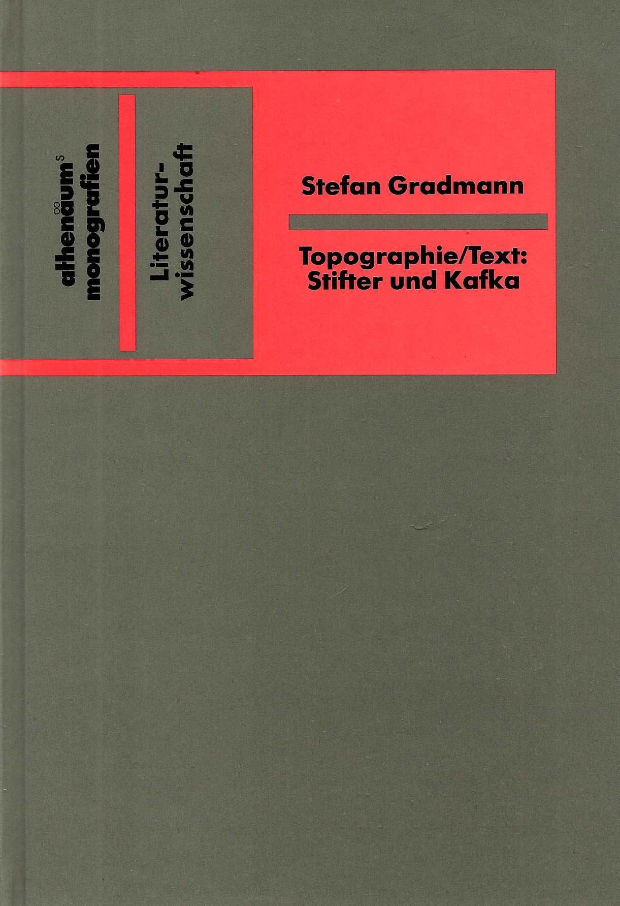Topographie / Text. Zur Funktion räumlicher Modellbildung in den Werken von Adalbert Stifter und Franz Kafka Art & Literature