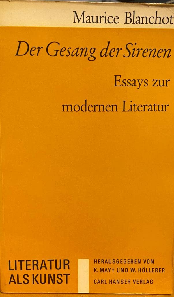 Der Gesang der Sirenen: Essays zur modernen Literatur Hobbies & Crafts