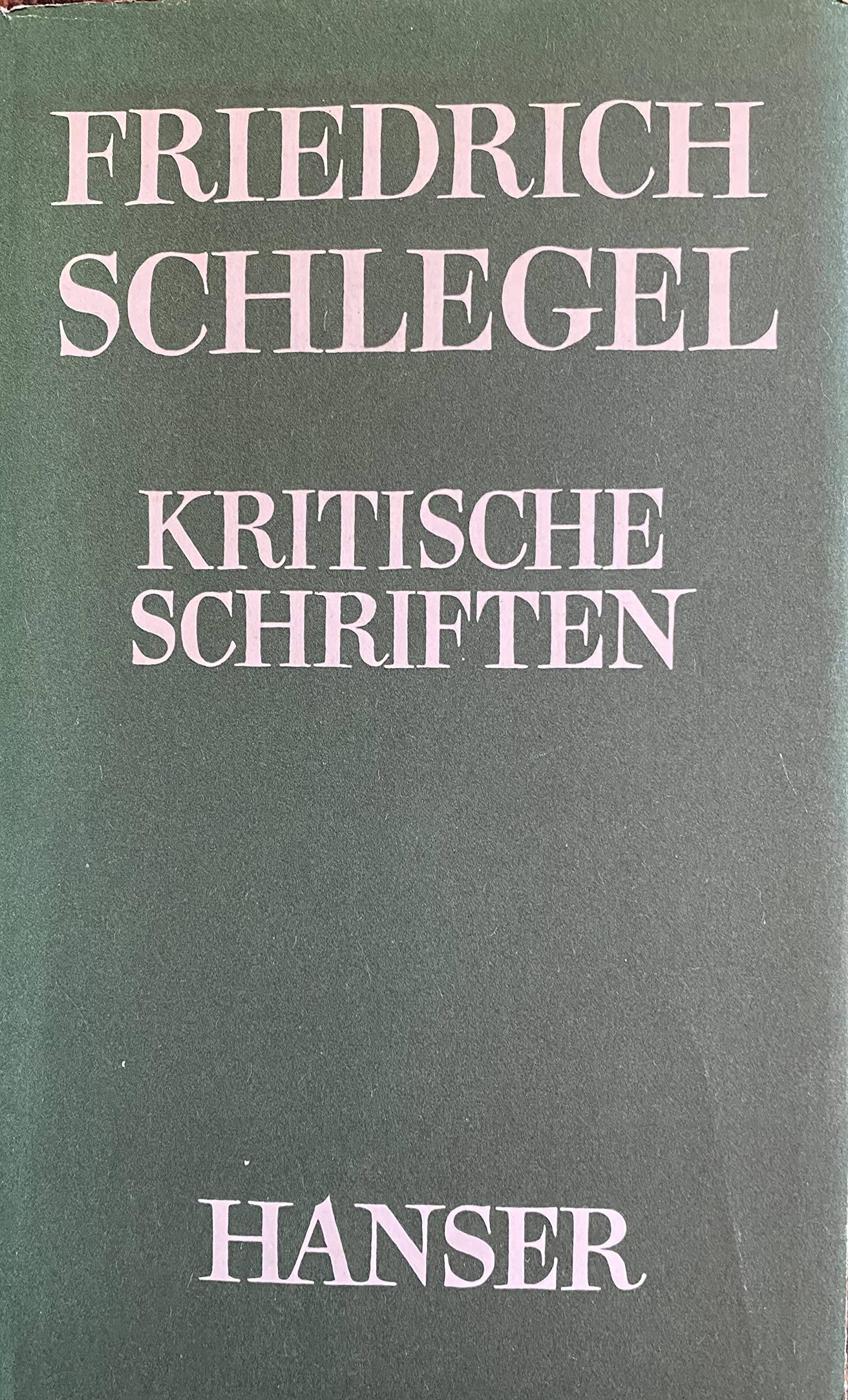 Kritische Schriften Philosophy