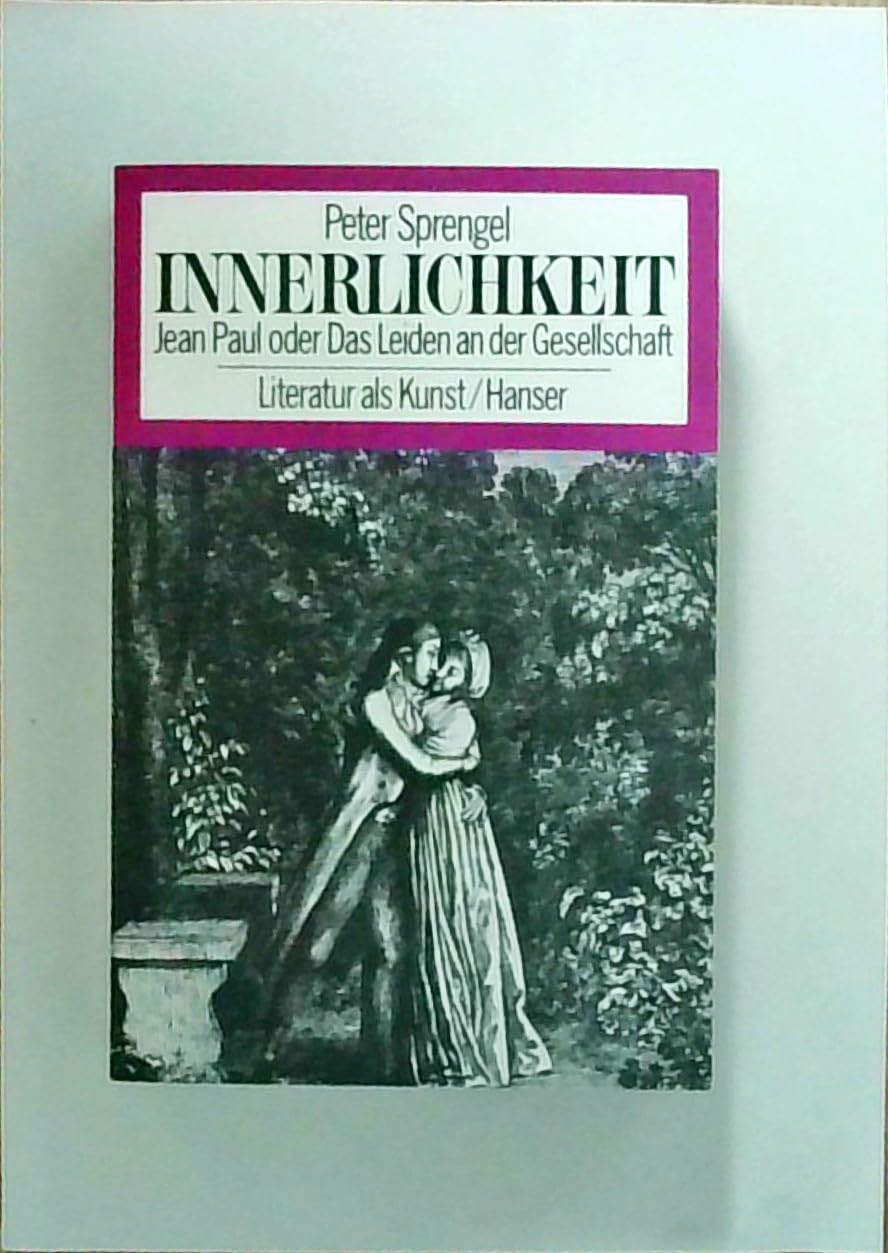 Product Image: Innerlichkeit. Jean Paul oder Das Leiden an der Gesellschaft