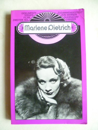 Marlene Dietrich, Dokumente, Essays, Filme II Art & Literature Books