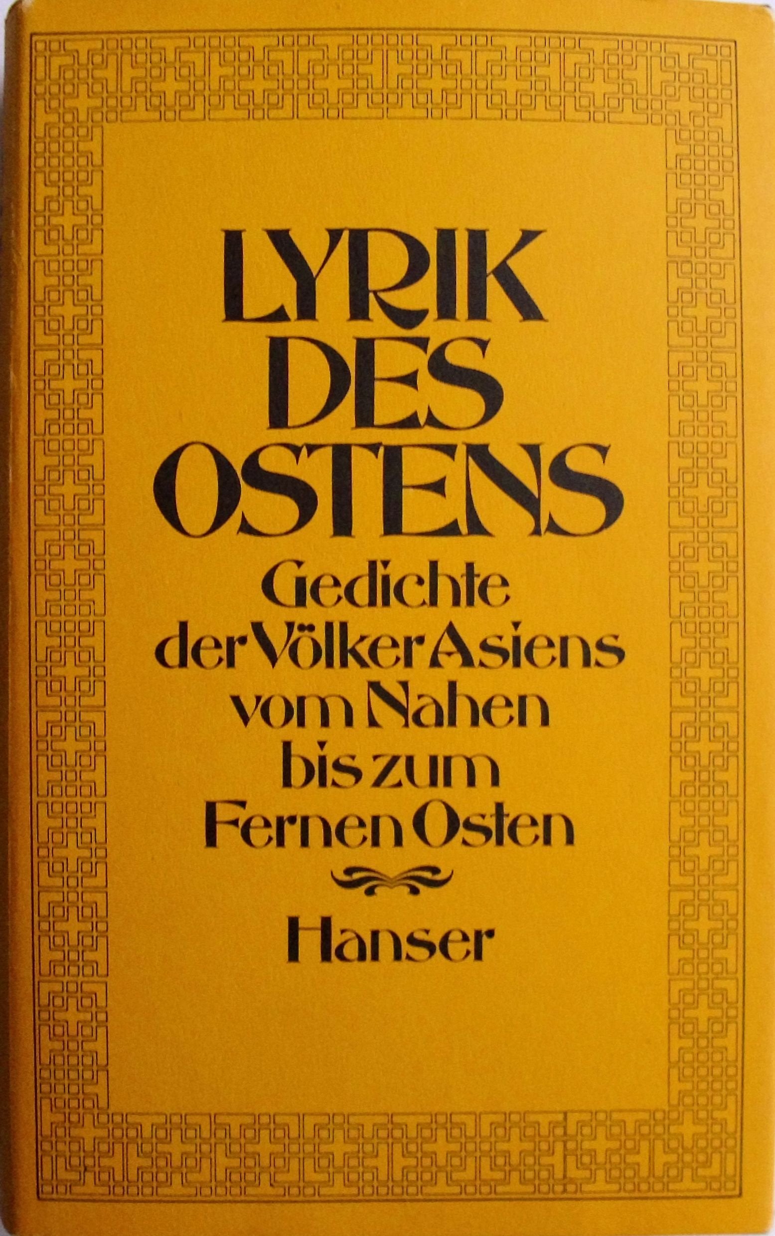 Lyrik des Ostens Books