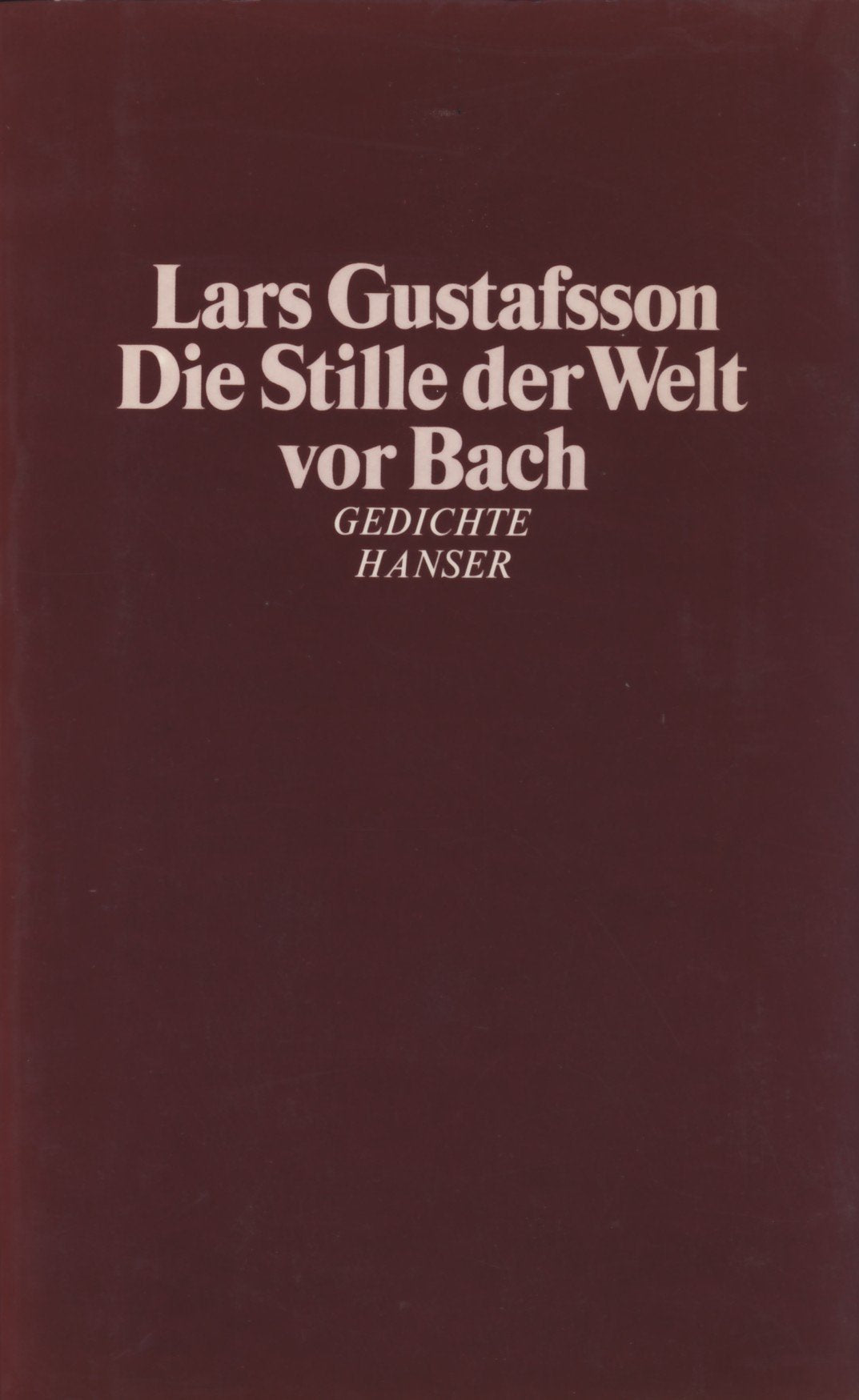 Die Stille der Welt vor Bach Books