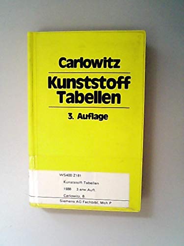 Kunststoff-Tabellen Business & Technology