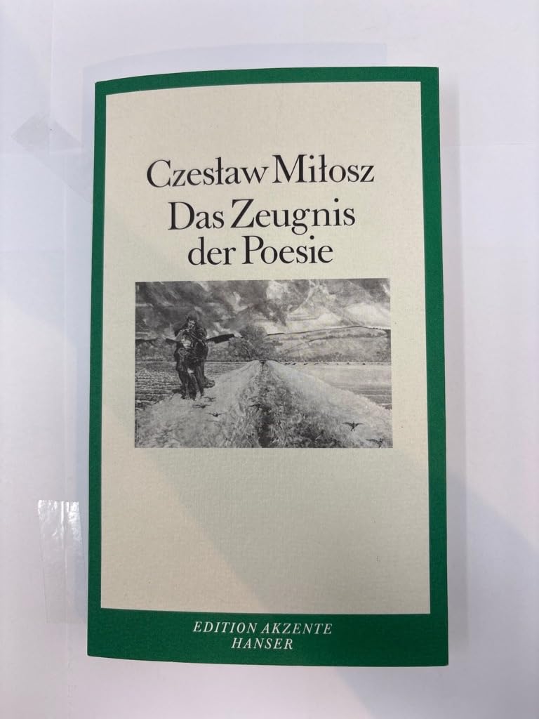 Das Zeugnis der Poesie Contemporary literature