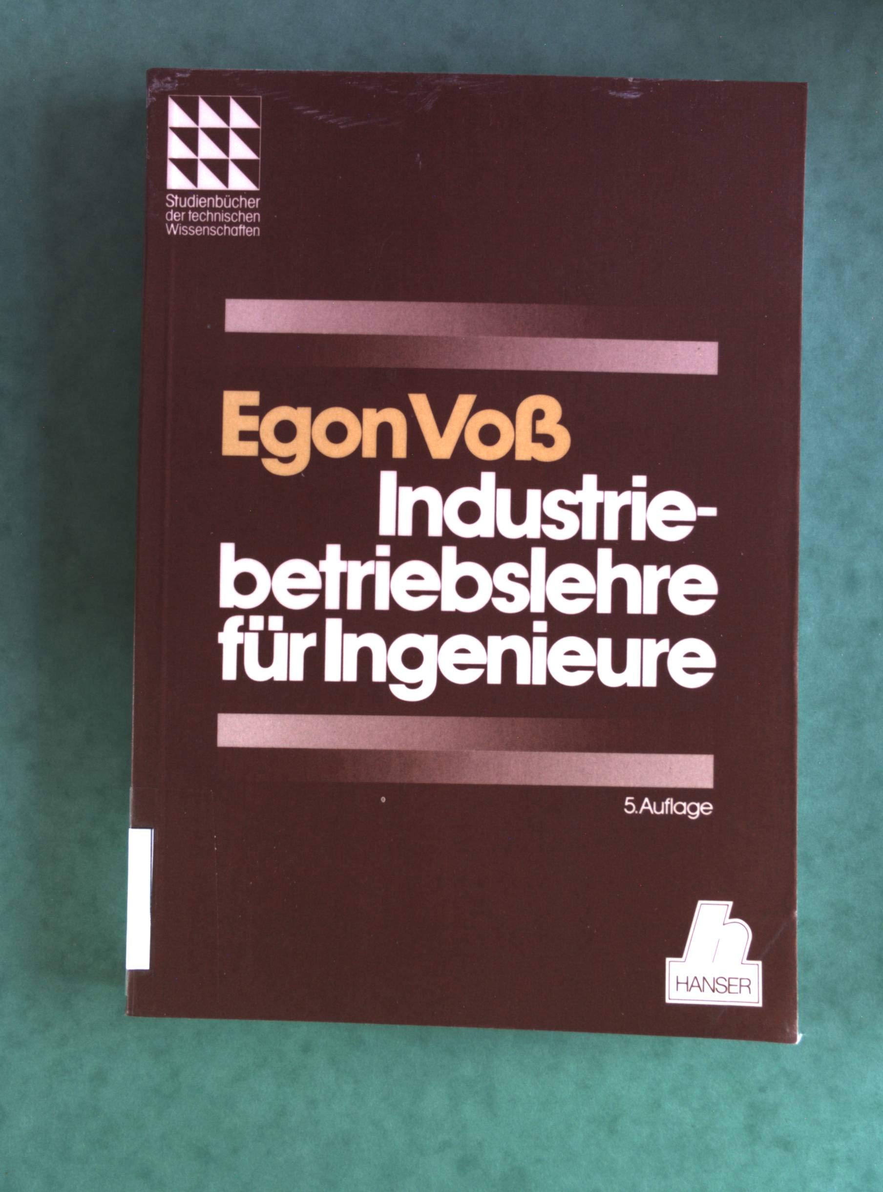 Industriebetriebslehre für Ingenieure (Studienbücher der technischen Wissenschaften) Politics & Society