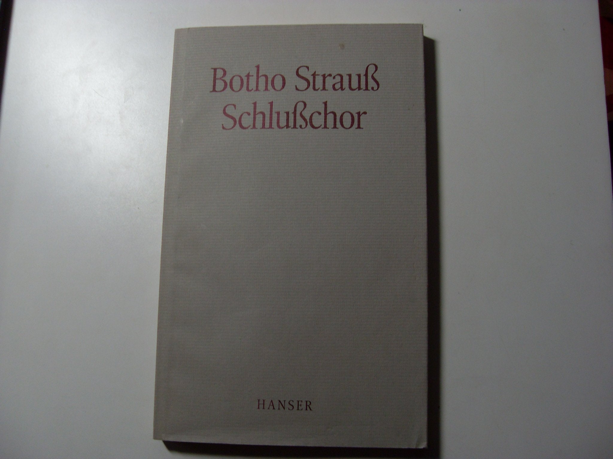 Schlußchor: Drei Akte Drama