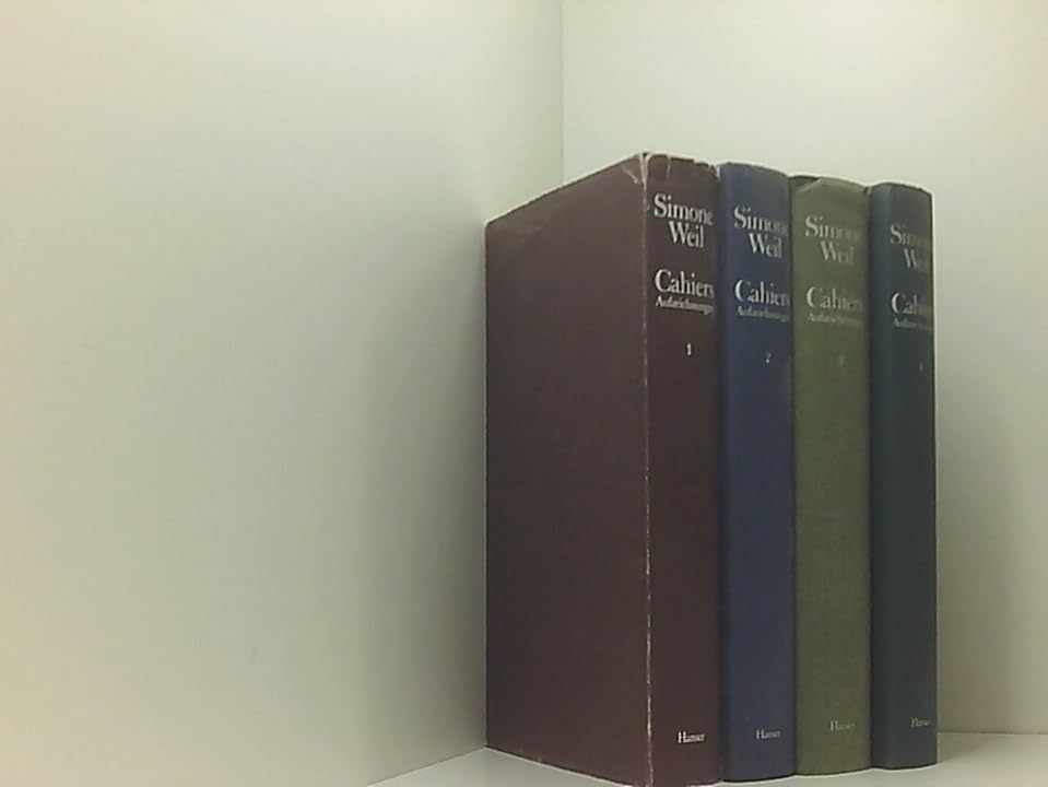 Cahiers 1 - 4: Aufzeichnungen Philosophy