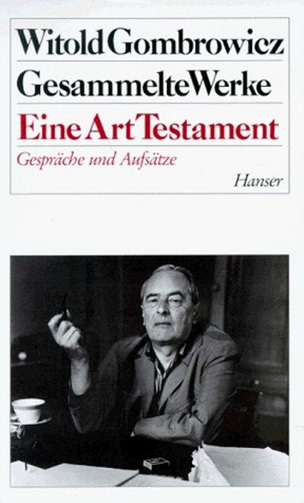 Eine Art Testament: Gespräche und Aufsätze Contemporary literature