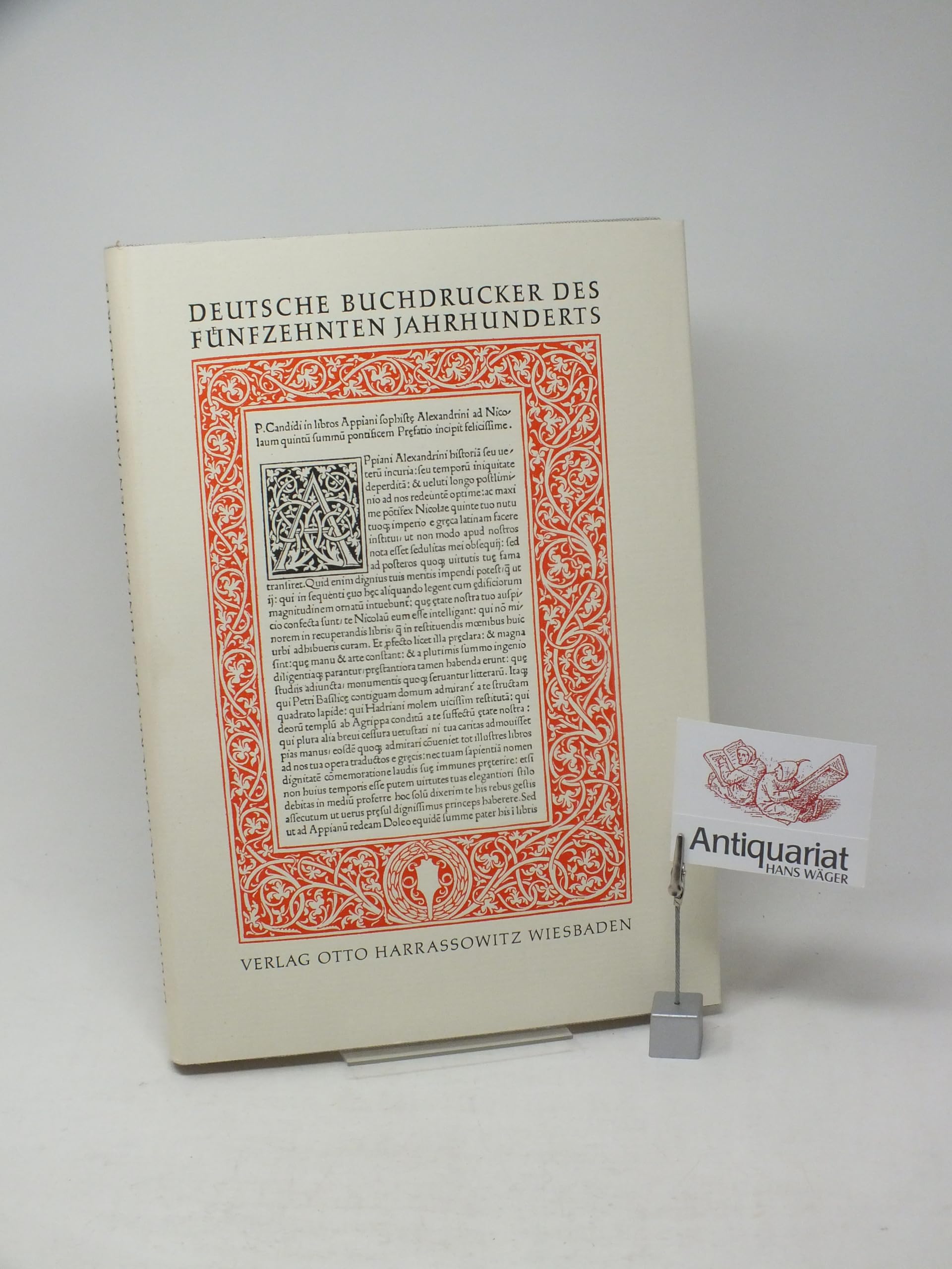 Deutsche Buchdrucker des fünfzehnten Jahrhunderts Reference Books