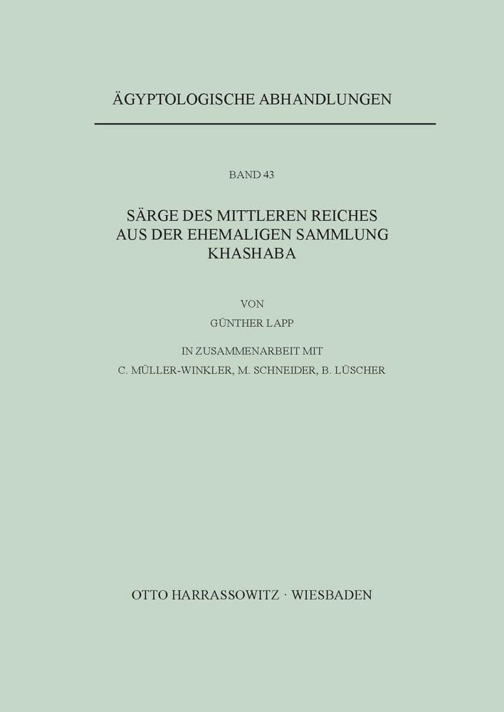 Särge des Mittleren Reiches aus der ehemaligen Sammlung Khashaba Natural Sciences