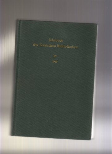 Jahrbuch der Deutschen Bibliotheken Books