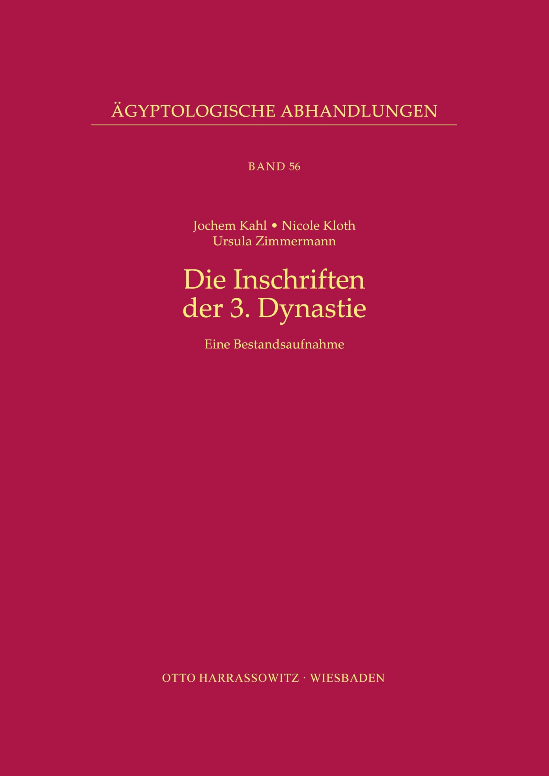 Die Inschriften der 3. Dynastie Contemporary literature