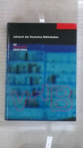 Jahrbuch der Deutschen Bibliotheken: 2003/2004 Law