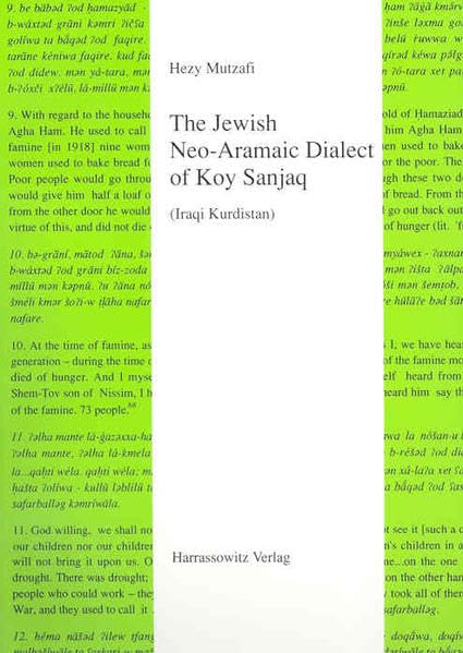 The Jewish Neo-Aramaic Dialect of Koy Sanjaq (Iraqi Kurdistan) Social Sciences