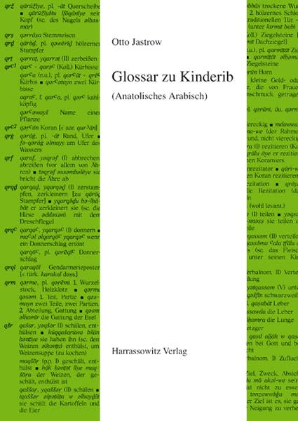 Glossar zu Kinderib (Anatolisches Arabisch) (Semitica Viva, Band 36) Foreign Languages ​​& Dictionaries