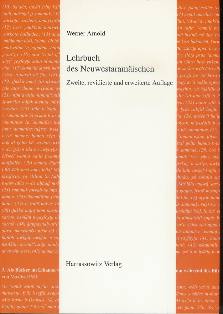 Lehrbuch des Neuwestaramäischen (Semitica Viva: Series Didactica, Band 1) Social Sciences