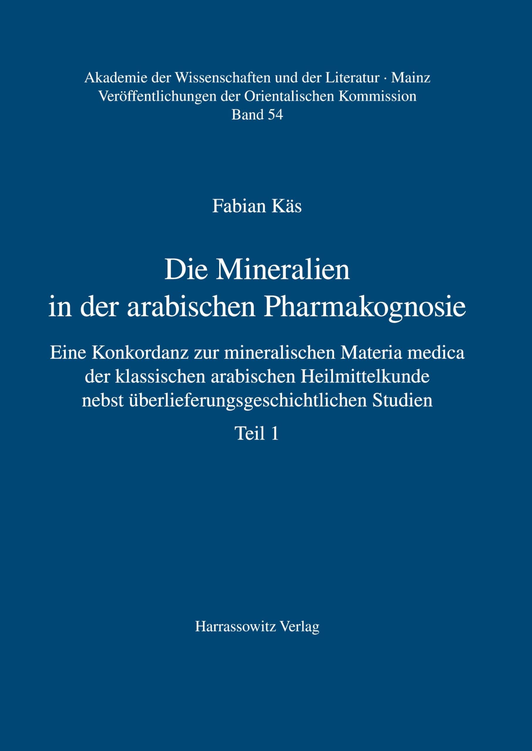 Die Mineralien in der arabischen Pharmakognosie Medicine