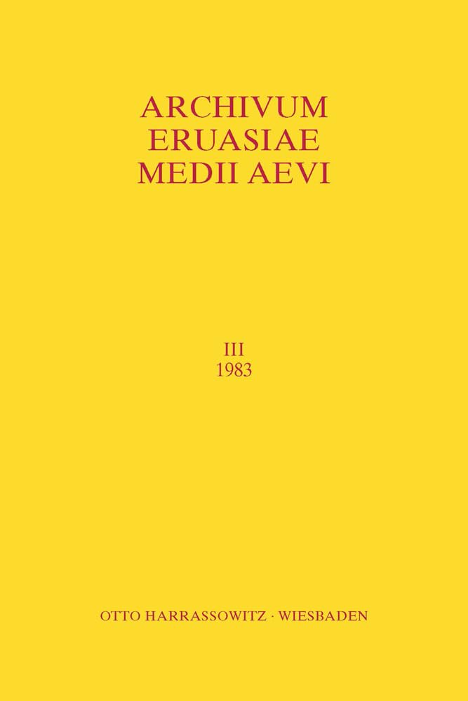 Archivum Eurasiae Medii Aevi III (1983) Law