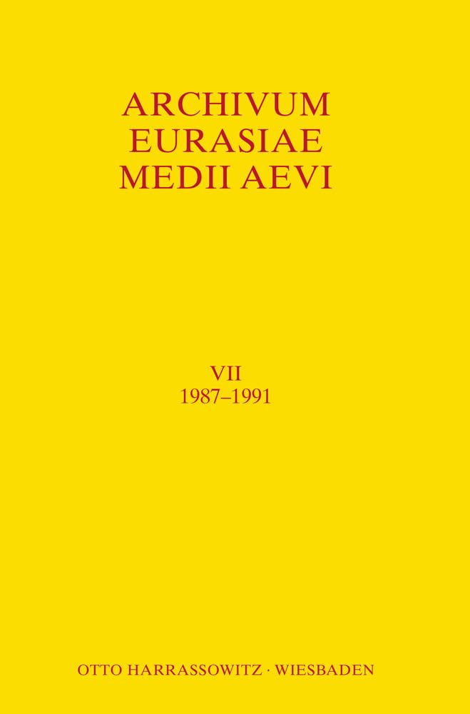 Archivum Eurasiae Medii Aevi VII (1987-1991) Law